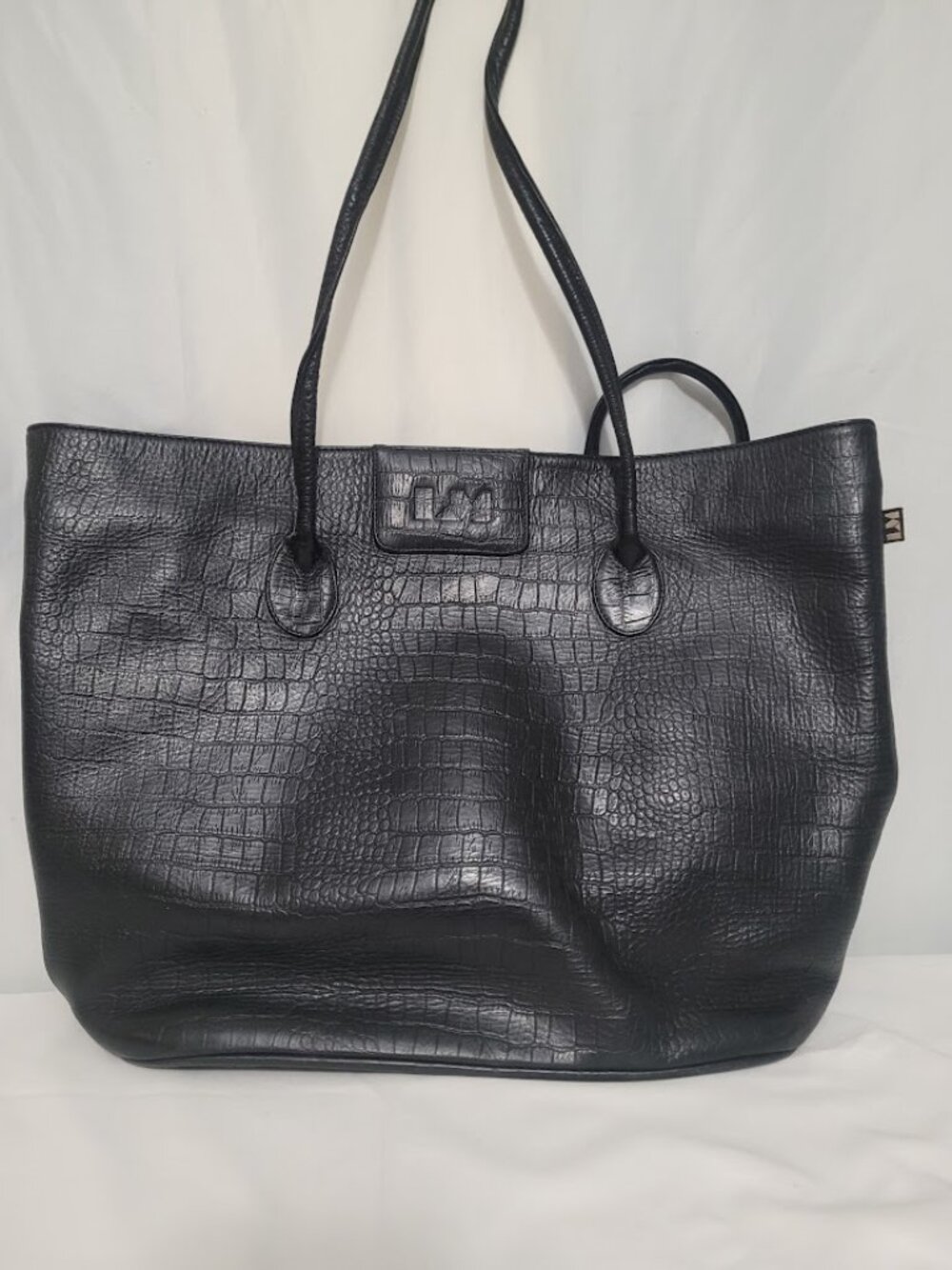 L&M Crocodile-embossed Tote bag